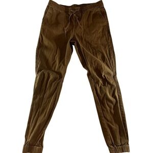 EMPYRE Men Brown Jogger Pants Elastic Waist Drawstring Size S